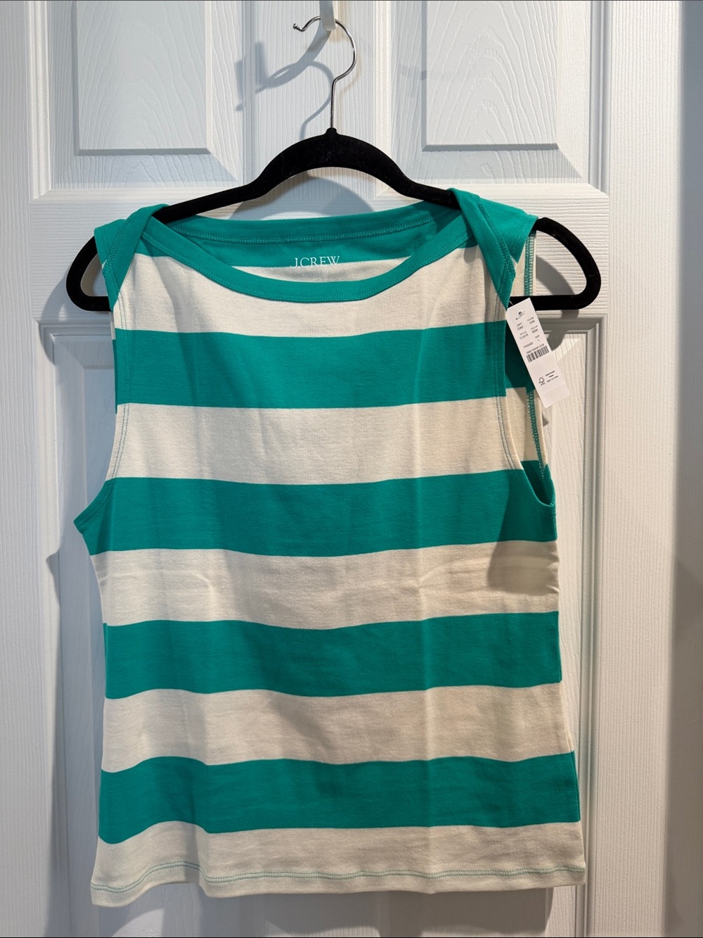 J. Crew Striped Sleeveless 100% Cotton Tank